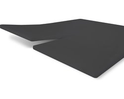 Walra Jersey Hoeslaken Split Topper - Hoeslaken 180x200 - 100% Katoen - Antraciet