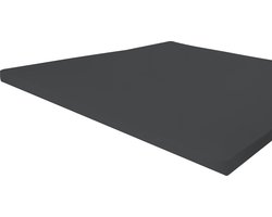 Walra Jersey Hoeslaken Topper - Hoeslaken 140x200 - 100% Katoen - Antraciet