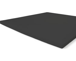 Walra Katoenen Hoeslaken Topper - Hoeslaken 90x220 - 100% Katoen - Antraciet