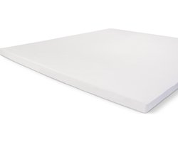 Walra Katoenen Hoeslaken Topper - Hoeslaken 90x220 - 100% Katoen - Wit