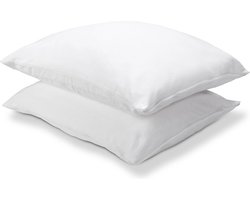 Walra Kussensloop Molton Cotton Cover - 2x 60x70 - Wit
