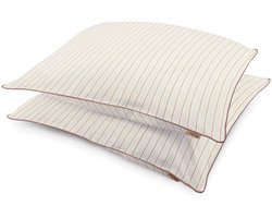 Walra Kussensloop Whimsy Lines - 2x 37x55 - 100% Katoen (BCI) - Off White