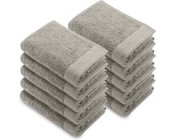 Walra Remade Handdoeken 50x100 - set van 10 - Zware kwaliteit 550 g/m2 - Taupe