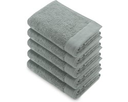Walra Remade Handdoeken 50x100 - set van 5 - Zware kwaliteit 550 g/m2 - Jade