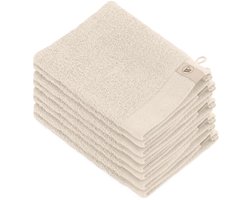 Walra Remade Washandjes 16x21 - set van 10 - Zware kwaliteit - Beige