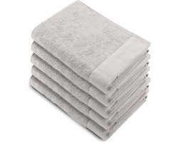 Walra Remade XL Handdoeken 70x140 - set van 5 - Zware kwaliteit 550 g/m2 - Zand
