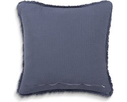 Walra Sierkussen Casual Touch - 45x45 - 100% Katoen - Blauw