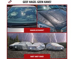 Walser Auto-hagelbeschermhoes Perma Protect - hagel bescherming dekzeil waterafstotend - hagelbeschermende garage voor auto Maat 5 zilver
