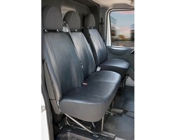 Walser Sitzbezüge für Ford Transit, 1 Einzelsitz & Doppelbank klappbar Sitzschoner Auto