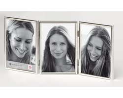 Walther Design Chloe - Fotolijst - Fotoformaat 3x 10x15 cm  - Zilver