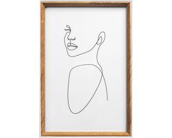 Walther Design Silhouette houten fotolijst, 10x15 cm, natuurlijke afwerking, inclusief inzetstuk, geschikt voor muur- en tafeldecoratie, onderdeel van Country Style collectie
