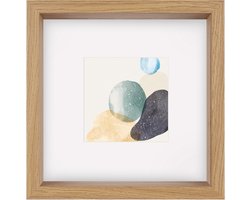Walther Shape - 3D FSC Houten lijst - Fotoformaat 25x25 cm - Kunstglas - Eiken