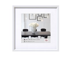 Walther Steel Style - Kunststof lijst - Fotoformaat 20x20 cm - Wit