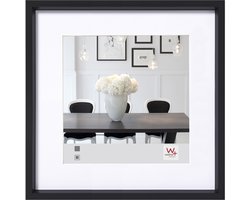 Walther Steel Style - Kunststof lijst - Fotoformaat 20x20 cm - Zwart
