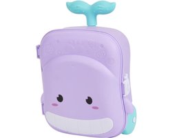 Walvis-trolley met zandspeelgoed - Paars - strand speelgoed kinderen - kinderspeelgoed jongens en meisjes