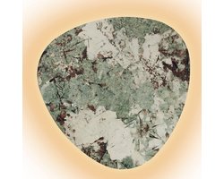 Wand- en plafondlamp | 50 cm | Cameo marmeren lampen | groen | marmercomposiet en metaal | design verlichting