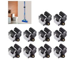 Wand gereepschaphouders - Wandklemmen voor gereedschap - Bezemhouder - 10 klemmen - Wand klem voor bijkeuken - Gereedschapshouder - CHPN