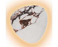 Wand-/plafondlamp | 50 cm | Cameo marmeren lampen | wit | marmercomposiet en metaal | modern design | dimbare geïntegreerde LED