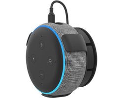 Wandbeugel, geschikt voor Echo Dot 3e generatie en Google Nest Mini/Home Mini – wandbeugel met kabelbeheer, schroefmontage.