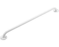 Wandbeugel wit metaal 80 cm. Handgreep / wandgreep voor badkamer / douche / toilet. Toiletbeugel / badgreep / douchegreep