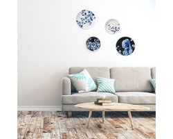 Wandbord vogels | Heinen Delfts Blauw | Design | Wandbord | Wanddecoratie | Sierbord