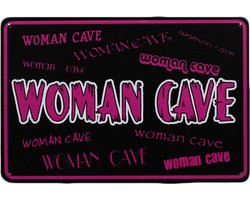 Wandbord - Women cave - Vrouwen - Metalen wandbord - Decoratie - Metal sign - Bar decoratie - Tekst bord - Metalen borden - UV bestendig - Retro - Mancave - Wand Decoratie - Metalen bord - 20 x 30 cm