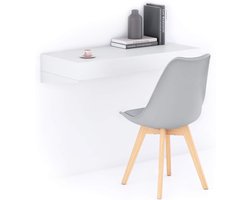 Wandbureau - Kantoor Bureau - Thuiswerken - Eenvoudige Montage - 90x40 cm - Wit