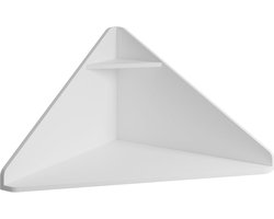 Wandbureau Zen – Hangend bureau voor studie of werk, wit hoekontwerp met melamine afwerking