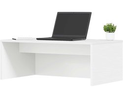 Wandbureau - Zwevend bureau - Thuiswerkplek inrichten - Ruimtebesparend ontwerp - 80 x 45 cm - Wit