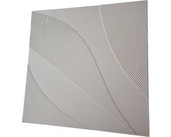 Wanddeco Tazi klein Wit - 45 x 45 x 3 cm