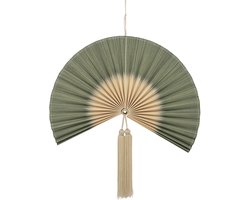 Wanddecoratie bamboe groen jaime 70cm