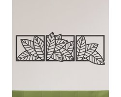 Wanddecoratie | Bladeren 3-luik - M (40x107cm)