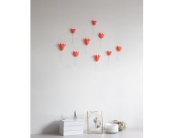 Wanddecoratie Bloomer coral