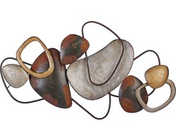 Wanddecoratie COBALT Metaal 50 cm Bruin