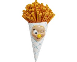 Wanddecoratie frietjes kegel 46cm Kare Design
