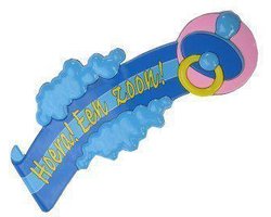 Wanddecoratie geboorte Zoon pvc 60x17cm.