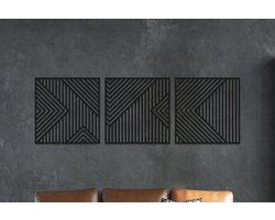 Wanddecoratie | Geometrisch 3-luik - XL (80x235cm)