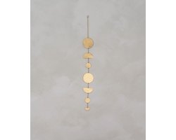 Wanddecoratie goud brass - Nanaya | Wanddecoratie woonkamer | Wanddecoratie goud metaal | Decoratie