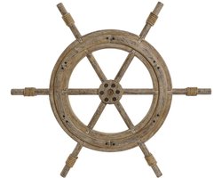 Wanddecoratie Home ESPRIT Natuurlijk Roer Verouderde afwerking 75 x 4 x 66 cm