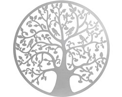 Wanddecoratie Home ESPRIT Wit Boomstructuur Shabby Chic 99 x 2 x 99 cm