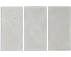 Wanddecoratie Home ESPRIT Wit Modern Wereldkaart 180 x 4 x 120 cm (3 Onderdelen)