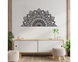 Wanddecoratie Mandala - Muurdecoratie Mandala - Muurdecoratie Hout - Wanddecoratie Hout - Muurdecoratie Woonkamer - Wanddecoratie Woonkamer - Wanddecoratie Industrieel - Wanddecoratie Slaapkamer - Home Decor - Wall Line Art - 89 x 43.5 cm