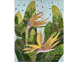 Wanddecoratie MERANGIN Glas 90 cm Groen