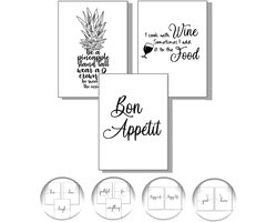 Wanddecoratie met Spreuken - Hoogwaardige Posters - Set van 2 - 300 g/m²