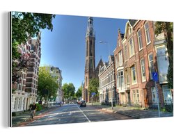 Wanddecoratie Metaal - Aluminium Schilderij Industrieel - Groningen - Kathedraal - Stad - 160x80 cm - Dibond - Foto op aluminium - Industriële muurdecoratie - Voor de woonkamer/slaapkamer