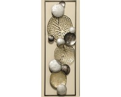 Wanddecoratie - Muurdecoratie - Metaal - Goud - 89 x 31 x 5.5cm