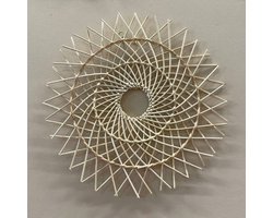 Wanddecoratie - Naturel Cirkel Pitriet - Set van 2 - Decoratief Wonen - Stijlvol - Luxe Trendy - Interieur - Sfeer - Sfeervol - Chique - Woonaccessoire - Woonaccessoires - Woon - Wonen - Inrichting - Interieur - Modern Landelijk - Living - Woonkamer