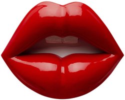 Wanddecoratie rood lippen Kare Design