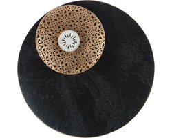 Wanddecoratie RUBIDIUM Metaal 49 cm Zwart