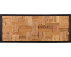 Wanddecoratie TOLUCA Teakhout 40 cm Bruin